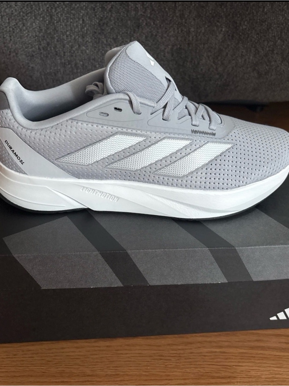 Adidas Duramo Sl Running Shoe Mens Grey White - Brand New